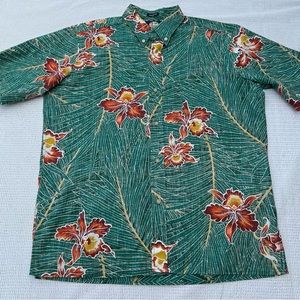 Reyn Spooner Hawaiian Shirt, size Larger